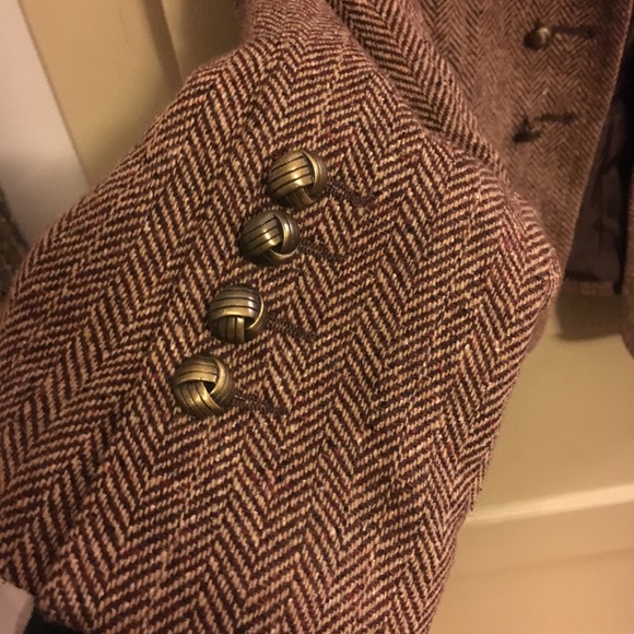 H&M Size 8 Jacket Blazer Herringbone W Buttons - Picture 3 of 6